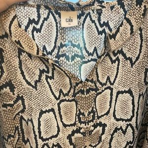 Cabi XL Blouse Serpent Print